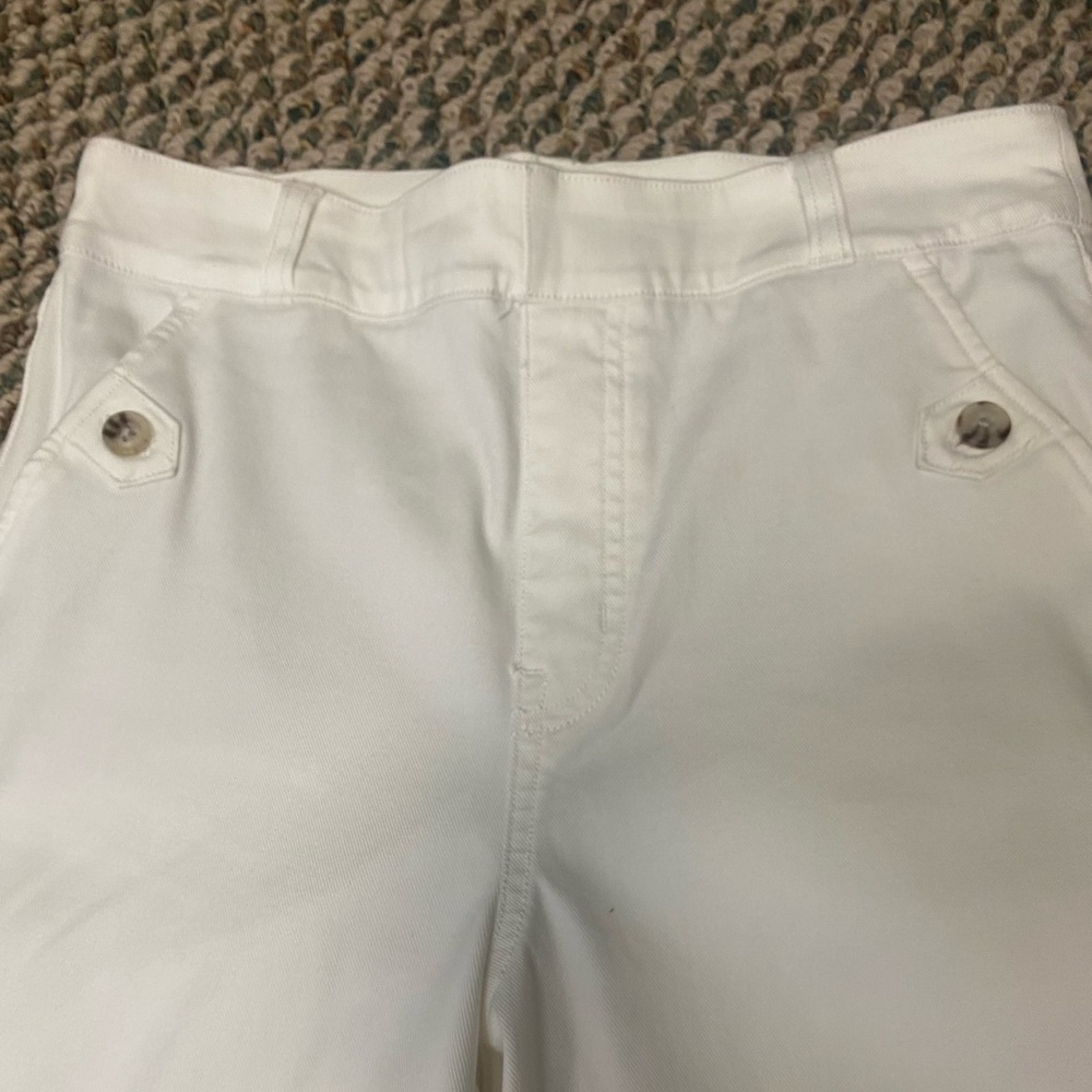 SPANX Stretch Twill Cropped Wide Leg Pant - Picture 2 of 7